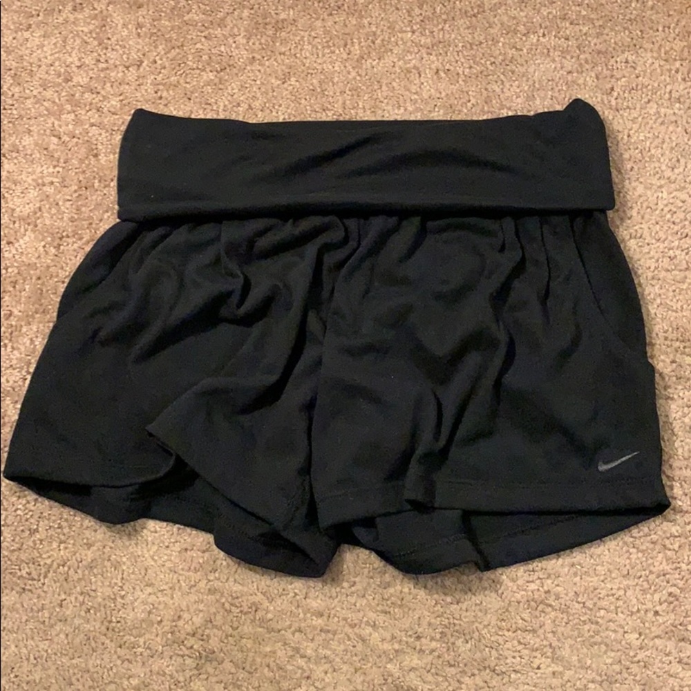Fold over Nike dri fit shorts